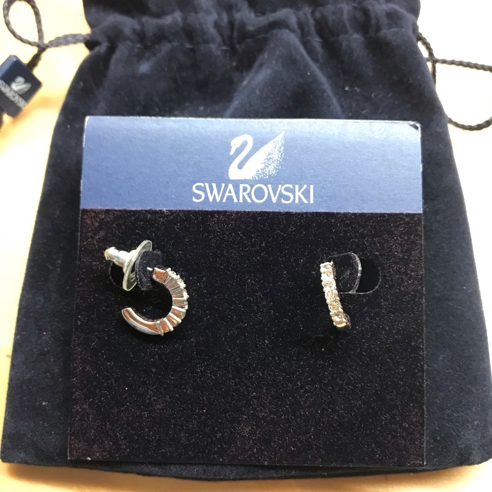 Swarovski hoop earrings